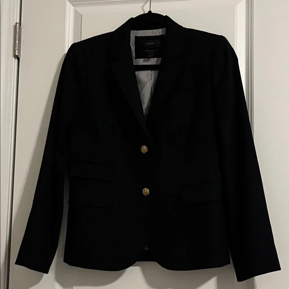 J. Crew Navy Schoolboy Blazer with Gold Buttons - Picture 1 of 5